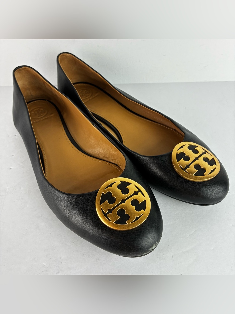 Tory Burch Chelsea Black Ballet Flats